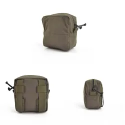Bolsa Táctica Universal 5x5 con Sistema MOLLE para Caza al Aire Libre, Bolsa Práctica con Cremallera para Cubrir la Cintura, Accesorios para Chaleco y Bolsa para Artículos Diversos