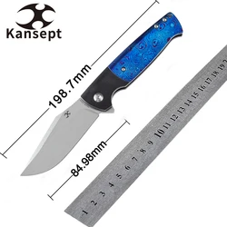 Kansept Shikari cuchillo plegable EDC S35VN con titanio y G10