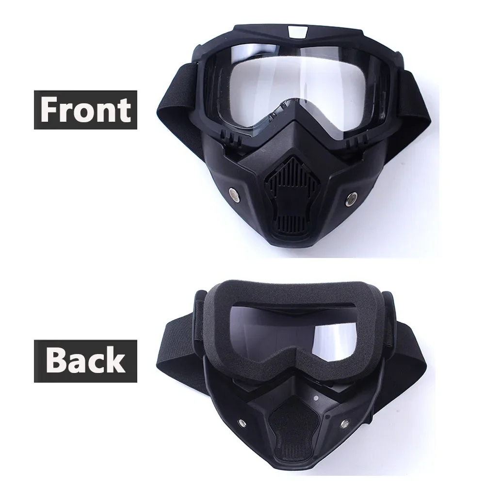 Máscara a prueba de viento para deportes al aire libre, gafas protectoras ajustables de cara completa para Motocross, gafas de esquí, máscaras de Cosplay para Halloween - imagen 4