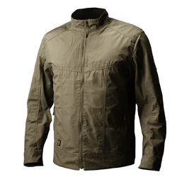 Chaquetas a prueba de viento para hombre, prendas de vestir tácticas de campo de estilo de caza, abrigo de piloto Bomber informal impermeable, primavera y otoño