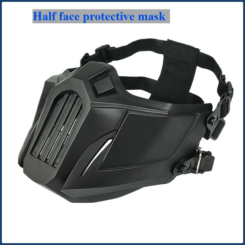 Máscara protectora de ciclismo de media cara equipo CS de paintball máscara táctica máscara CS al aire libre - imagen 2