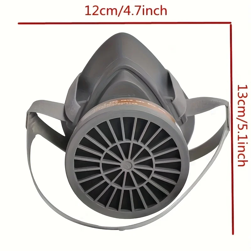 Máscara de gas, carbón activado, prevención de humo, prevención de polvo industrial, pulverización de pesticidas, máscara de gas químico - imagen 2