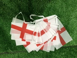 Banderines Inglaterra de poliéster para colgar, guirnalda festiva