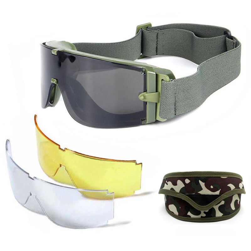 Gafas protectoras de seguridad para tiro Airsoft al aire libre para hombre, gafas tácticas USMC X800 para caza - imagen 2