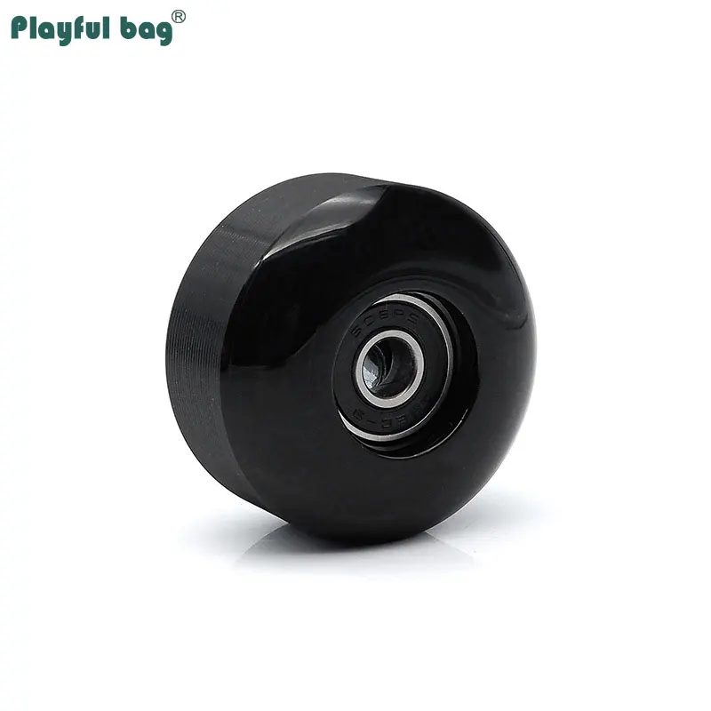 Ruedas de patín de PU de alta dureza 95A, ruedas de acción con ranura estampada para patines y monopatín dobles, 52x32mm AMB273 - imagen 4