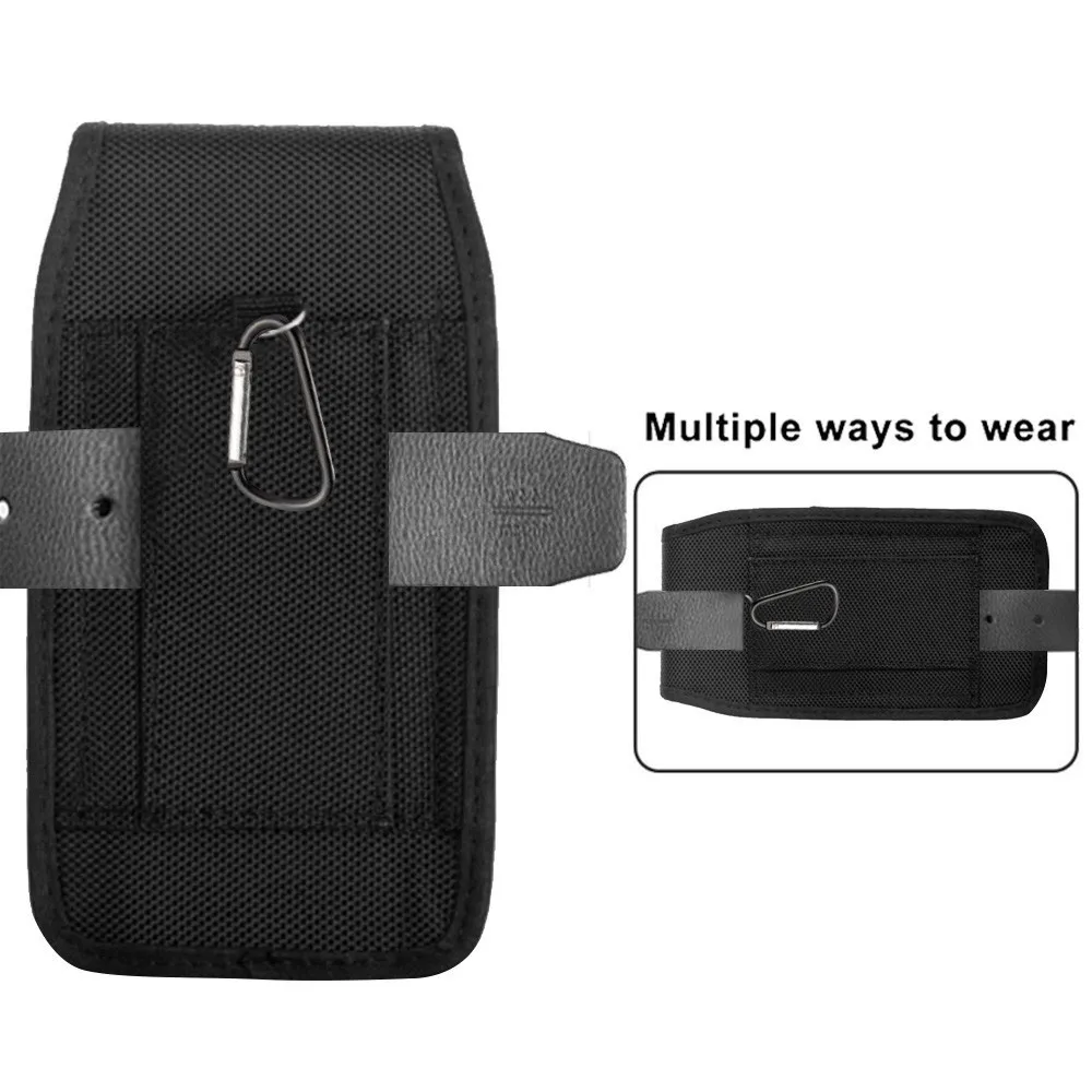 Bolsa táctica Molle para teléfono, cartera, tarjetero, bolsa con soporte de nailon, riñonera para exteriores, funda de transporte EDC para teléfono móvil, hebilla en forma de D - imagen 3