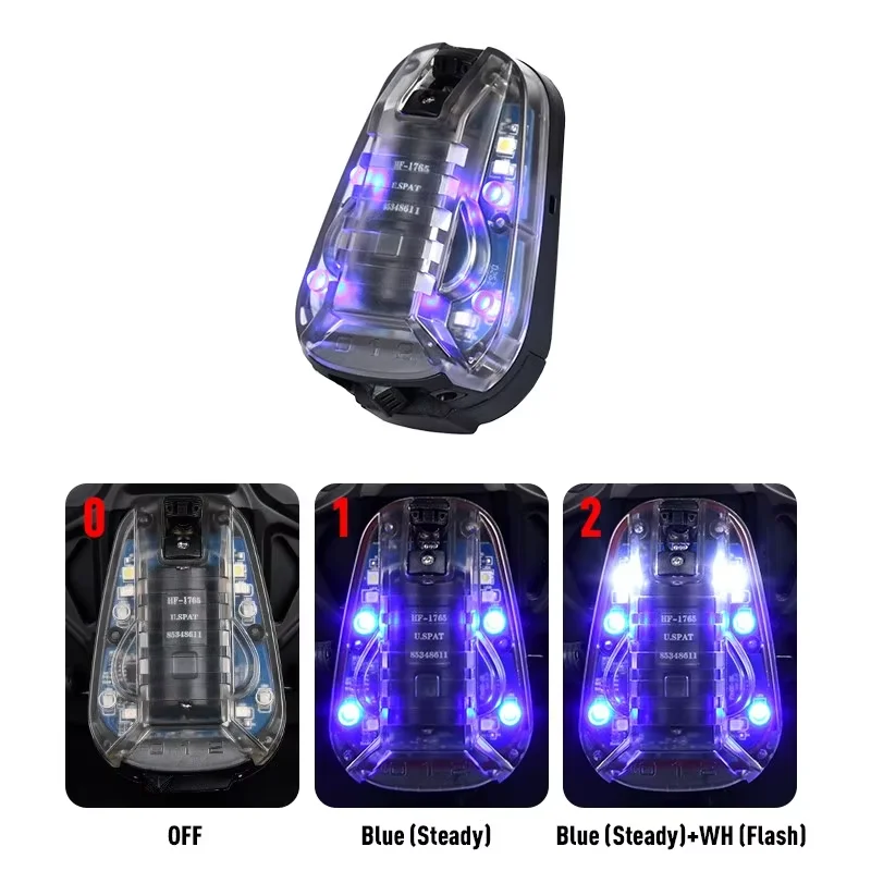 Lámpara de mariquita impermeable, faro táctico HELStar 6, rojo, verde, azul, blanco, LED IR, linterna de seguridad, herramienta de supervivencia para acampar y cazar - imagen 3
