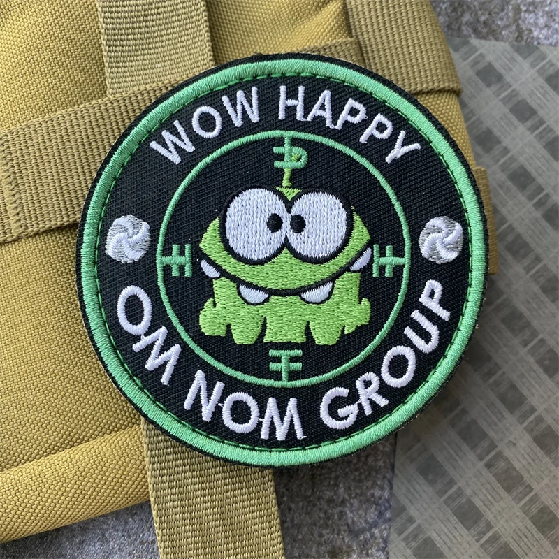 Insignia de moral del grupo PMC, parche bordado, brazalete táctico de rana, gancho militar y bucle, accesorios para mochila, pegatinas - imagen 4