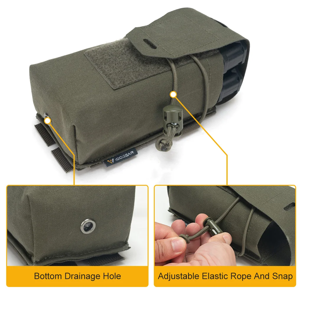 IDOGEAR táctico doble 5,56 Mag bolsa MOLLE revista bolsa Mag Carrier caza 3594 - imagen 5