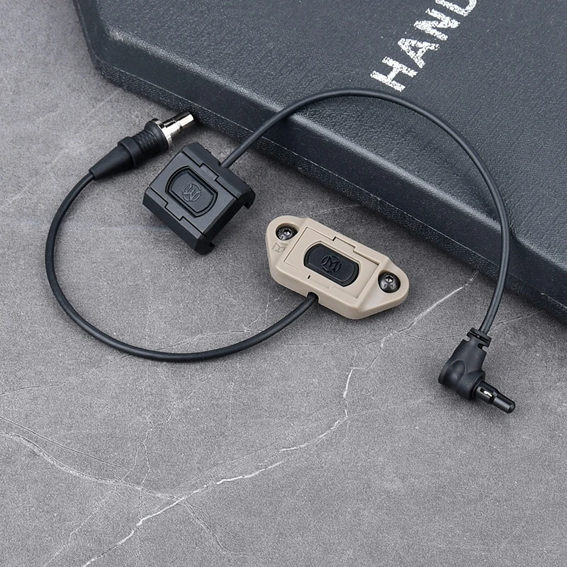 WADSN M300 M600 interruptor remoto de presión linterna ModButton Lite compatible con Mlok Keymod picatinny Rail interruptor láser DBAL A2 PEQ15 NGAL - imagen 4