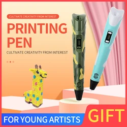 Bolígrafo 3D infantil LCD con filamento PLA incluido