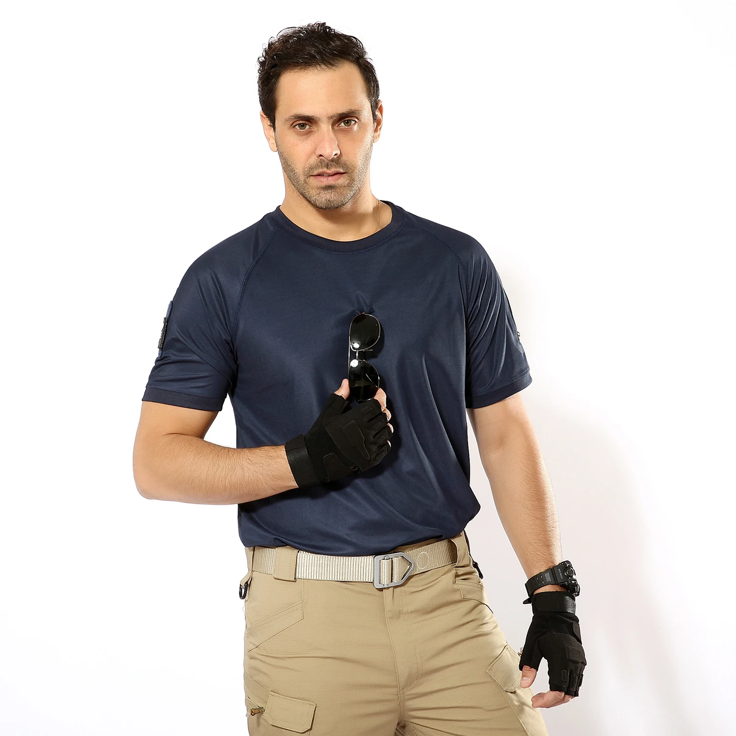 Camisetas de secado rápido de verano para hombre, camisetas tácticas Airsoft, camisetas de camuflaje, ropa de caza al aire libre, camisas de Camping A2F32 - imagen 5