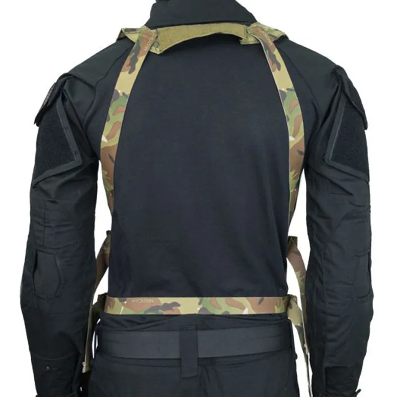 Portador de placa ajustable de nailon 1000D, chaleco de combate táctico Molle, equipo de supervivencia al aire libre para fanáticos de CS - imagen 5