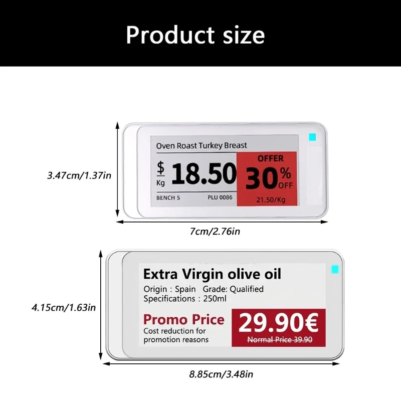 Etiquetas para estantes bajo consumo energía, herramienta Digital inalámbrica seguimiento inventario por - imagen 4