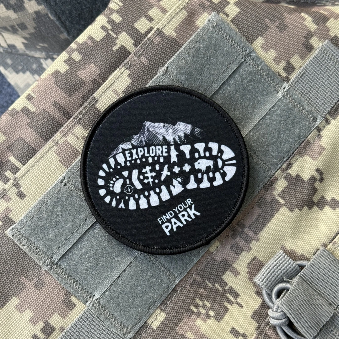 Apliques de senderismo, insignia natural, recuerdo impreso, parches de gancho y bucle de moral para ropa, pegatina de mochila militar táctica - imagen 3