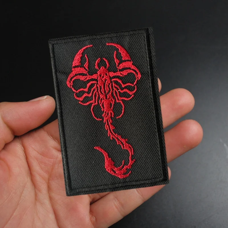Parche táctico "Escorpion" para ropa, insignias de moral, brazalete bordado de escorpión, gancho, parches militares, pegatina para mochila - imagen 2