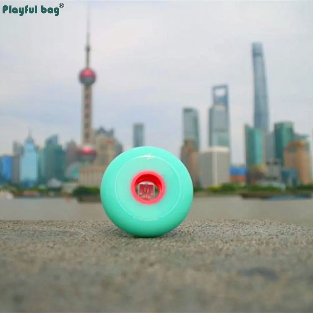 8 unids/set 82A Color turquesa patines en línea ruedas 68 72 76 80MM PU rueda de carne completa patines accesorios AMB300 - imagen 4