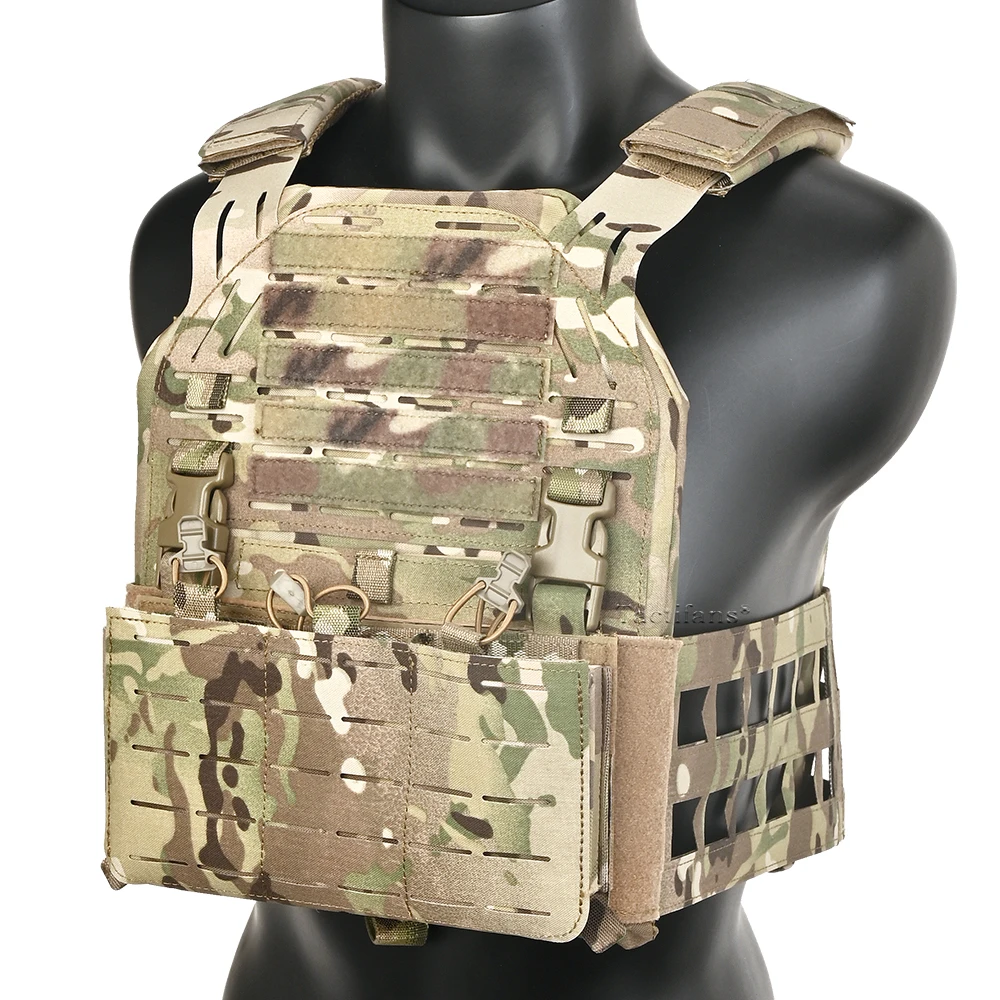 Chaleco táctico de placa G3V2, 6094, Molle, corte láser, Triple bolsa para revistas, faja esquelética, chaleco de caza para entrenamiento al aire libre - imagen 2