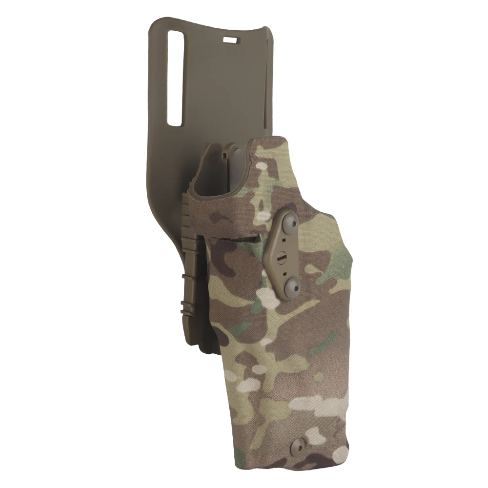 Funda de pistola táctica para Glock 17/19 con linterna X300 X300U, fundas de caza Airsoft 6354DO mano izquierda - imagen 4