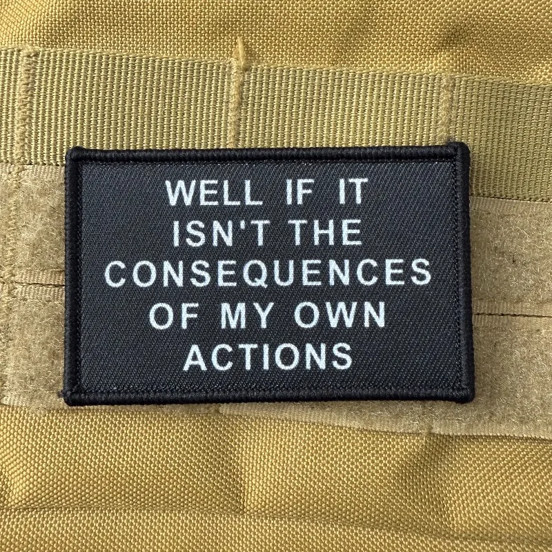 Parche divertido “Hold on Let Me Overthink This” Insignia moral con respaldo de gancho y bucle, apliques de tela para mochila de ropa - imagen 5