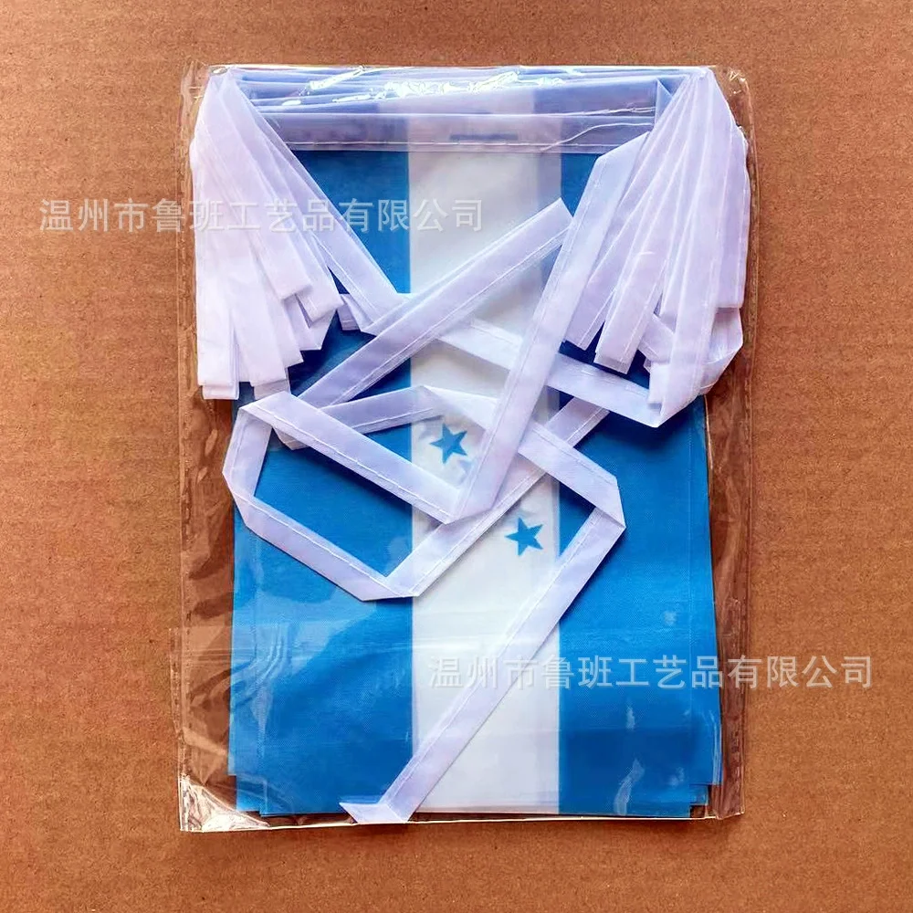 Bandera del cielo de Honduras , banderines de 14x21cm, lote de 20 unidades - imagen 3