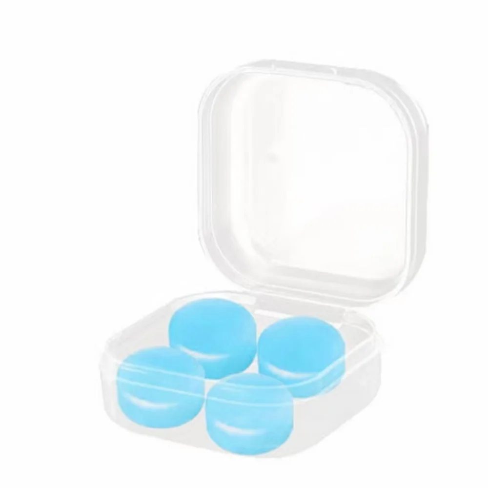 4 tapones para los oídos de silicona: cancelación de ruido para dormir, nadar y viajar |   Protección auditiva antiruido y reutilizable