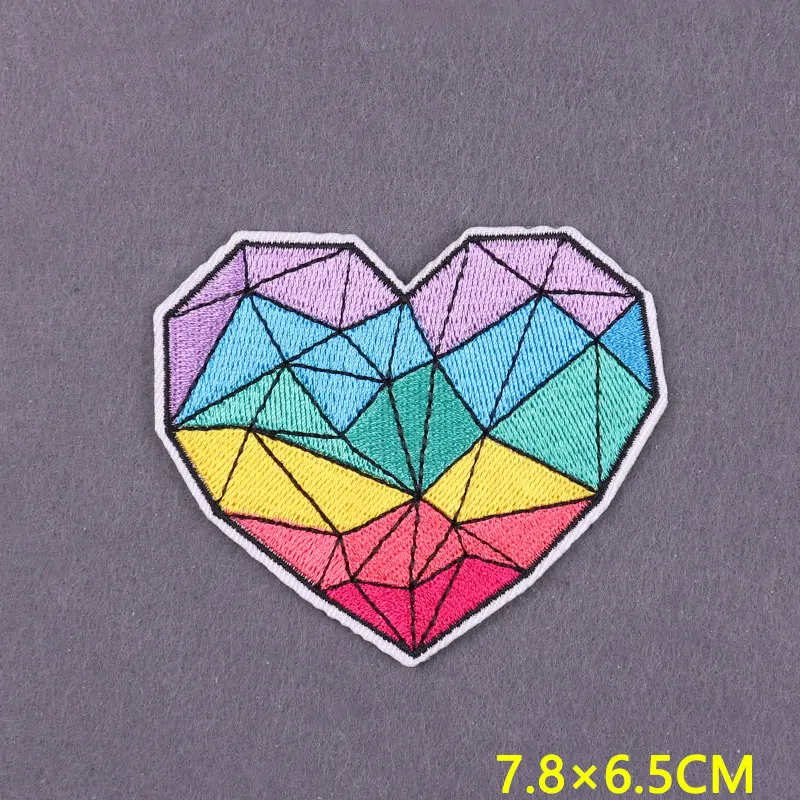 Parche bordado de flores para ropa, parches de rayas de cristal para planchar en la ropa, insignias de Luna DIY en la mochila, accesorio - imagen 4