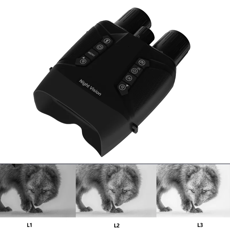 Binocular táctico infrarrojo con Zoom Digital 8X, telescopio 4K UHD 40MP 600M, visión nocturna, cámara de rastreo de caza con batería de 5000MAH