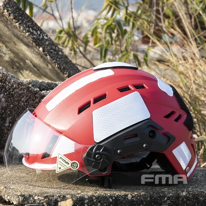 Casco de seguridad FMA EX SAR, visera de rescate de emergencia, ligero y ajustable, 2023 - imagen 3
