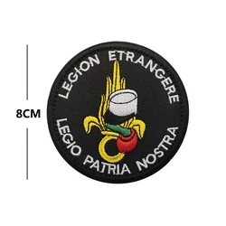 Parche Velcro Legión Francesa bordado - insignia militar para mochila