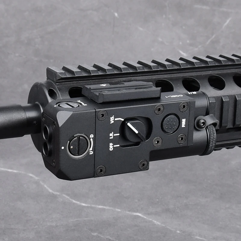 Láser de aluminio con indicador de Metal para armas de caza, accesorios para armas de Airsoft, PEQ15, DBAL, color rojo, verde, azul, con mira de CQBL-1 IR - imagen 4