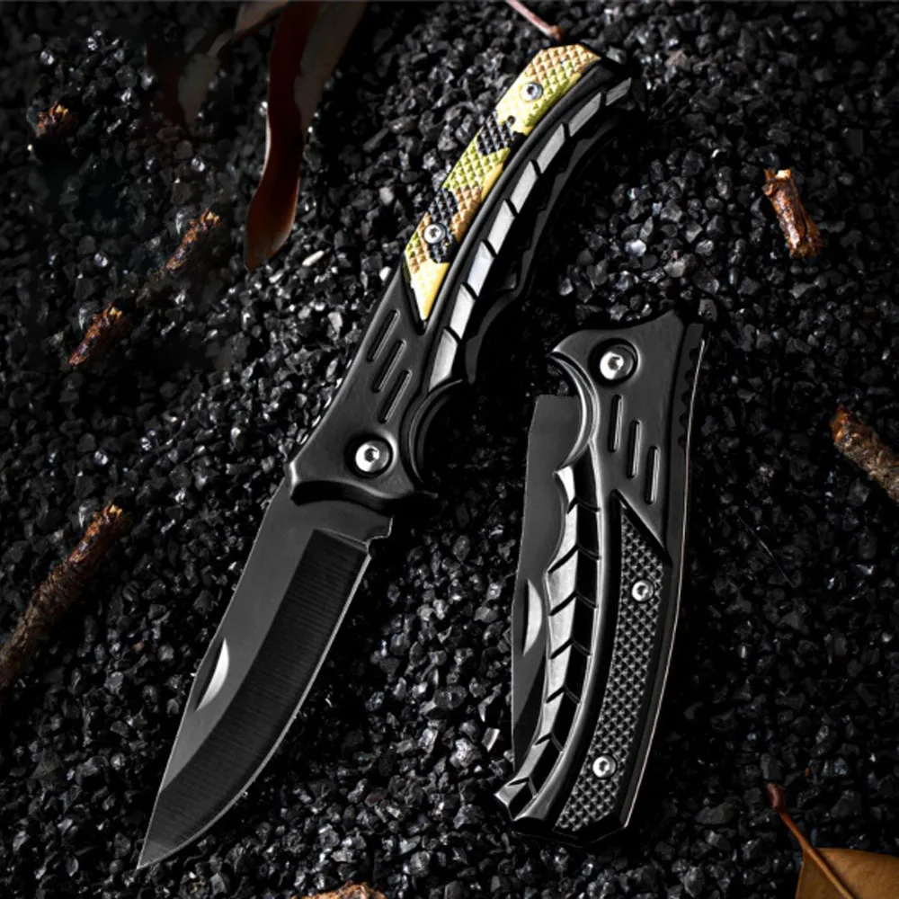 Detalle del mango de PP del cuchillo plegable