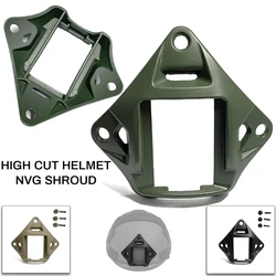 Cubierta de montaje NVG para casco táctico con 3 orificios, Base de soporte para cámara deportiva de aleación de aluminio para cascos marinos, casco rápido