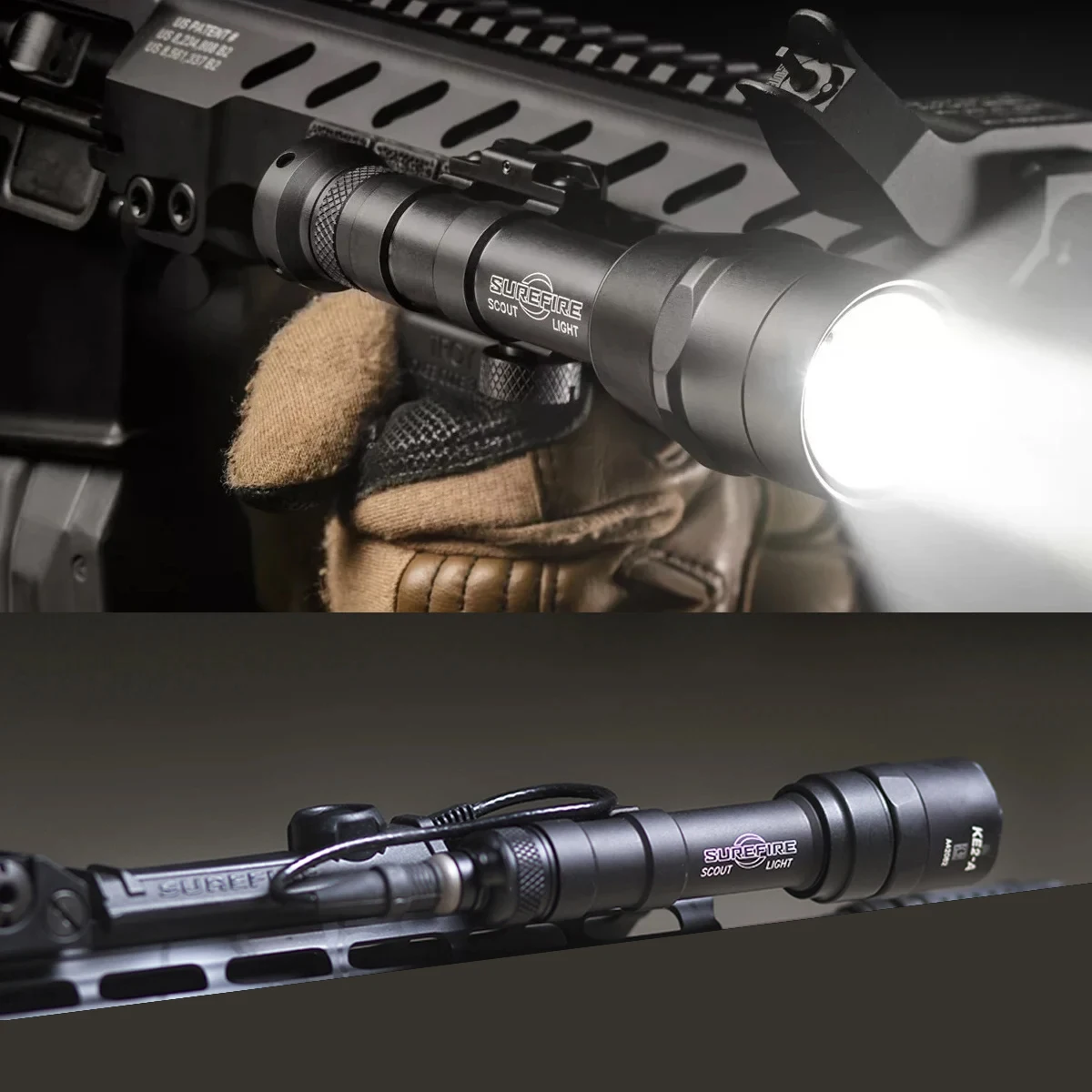Linterna táctica para casco Surefire M300 y M600 con interruptor doble - imagen 3