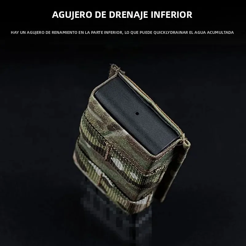 Bolsa para Mag individual FAST 5,56, funda táctica mediana para Mag, sistema Molle, bolsa de soporte suave de aire, equipo de caza, accesorios M4 AR15 - imagen 3