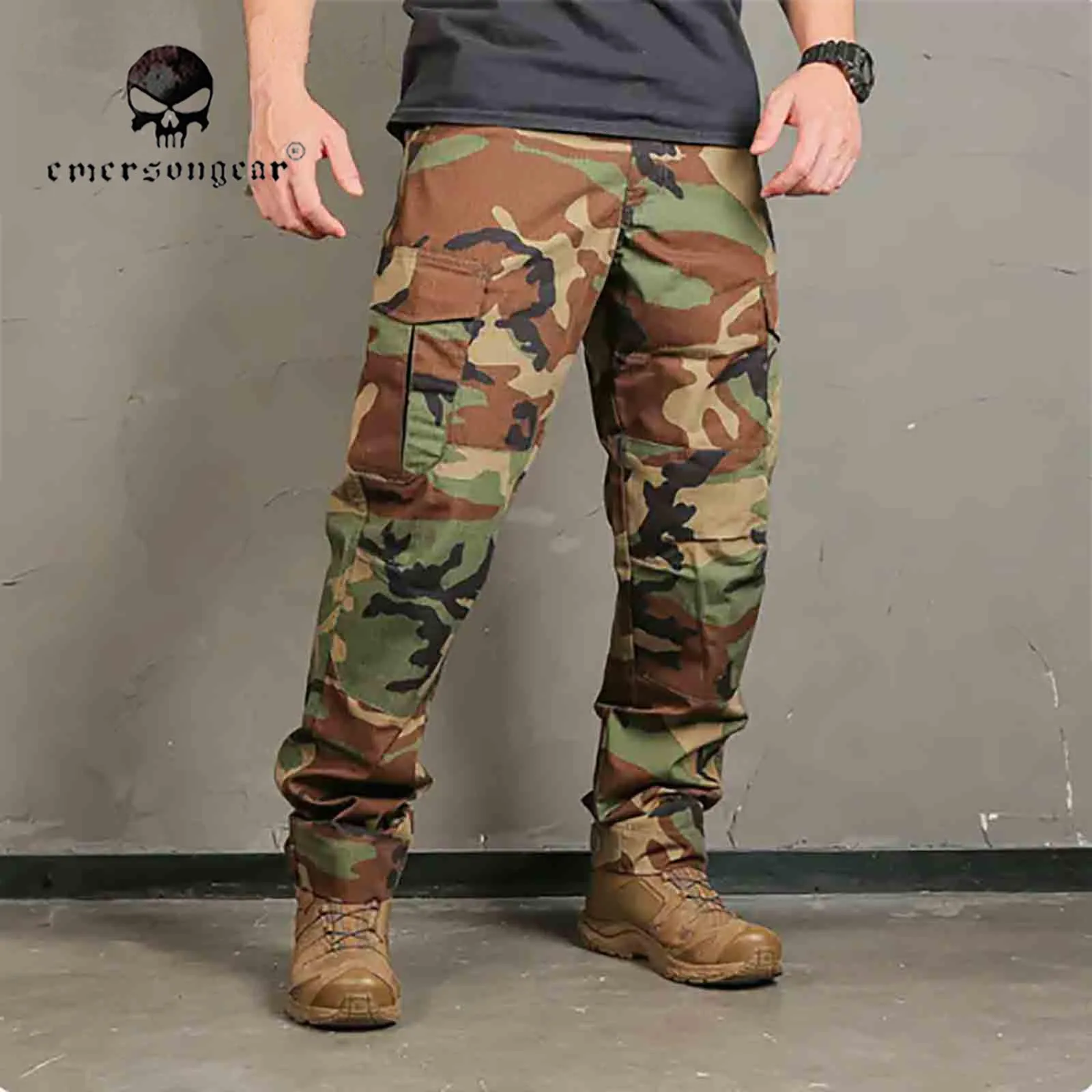 Emersongear, pantalones de combate tácticos con etiqueta azul, pantalones Cargo para hombre, ajuste ergonómico, largo, entrenamiento Airsoft al aire libre, senderismo EM9463 - imagen 3