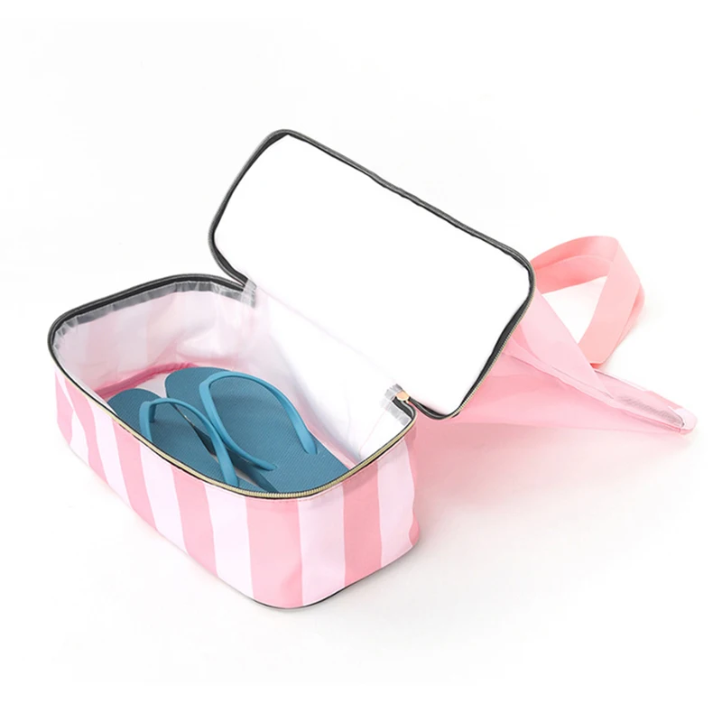 Bolso de playa transparente malla doble capa multifuncional - imagen 2