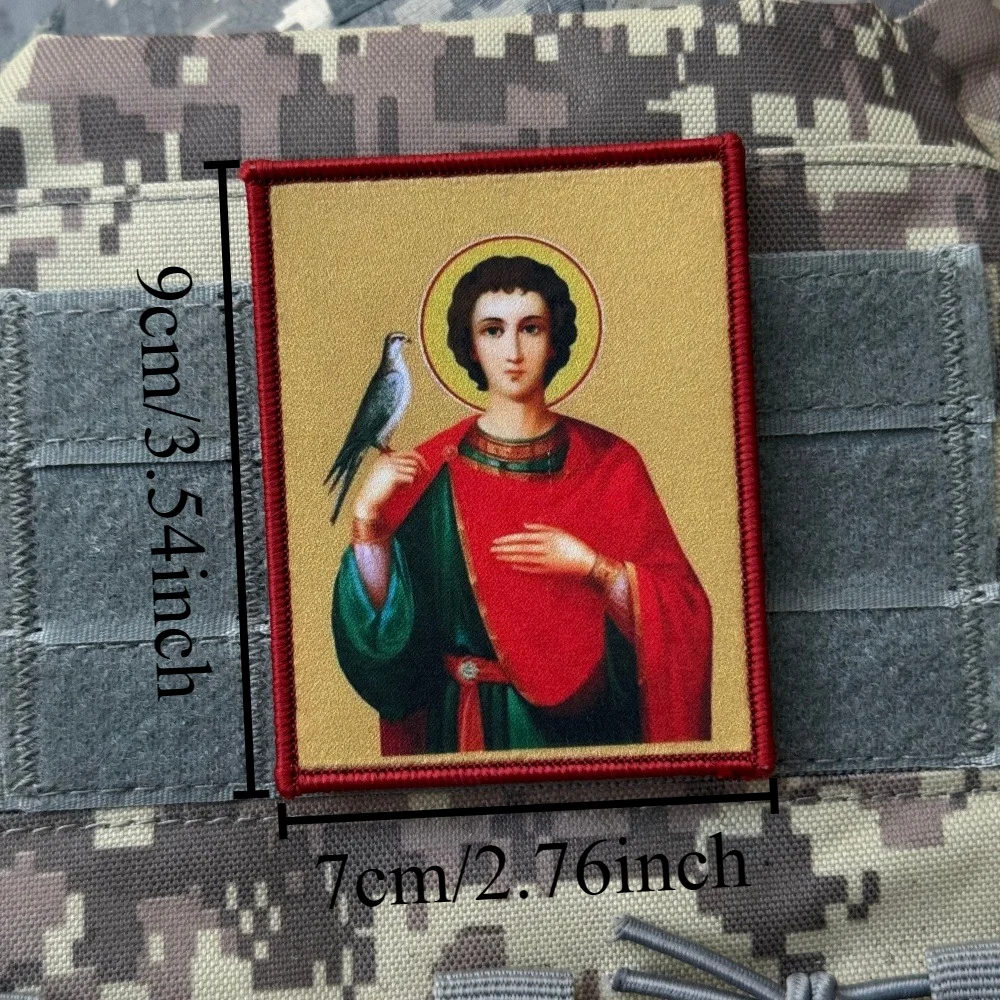 Parche de Ángel de San Jorge, moral táctica, mochila militar personalizada, pegatina "NO TODAY", parches de gancho y bucle impresos para ropa - imagen 4