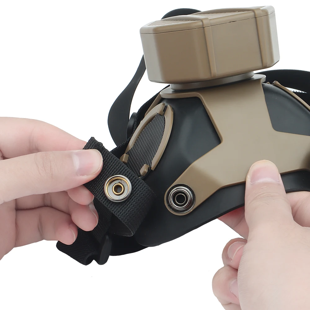 Máscara respiradora táctica especial, máscara de Gas de media cara para Paintball Militar, Airsoft, caza, juego CS, Cosplay - imagen 5