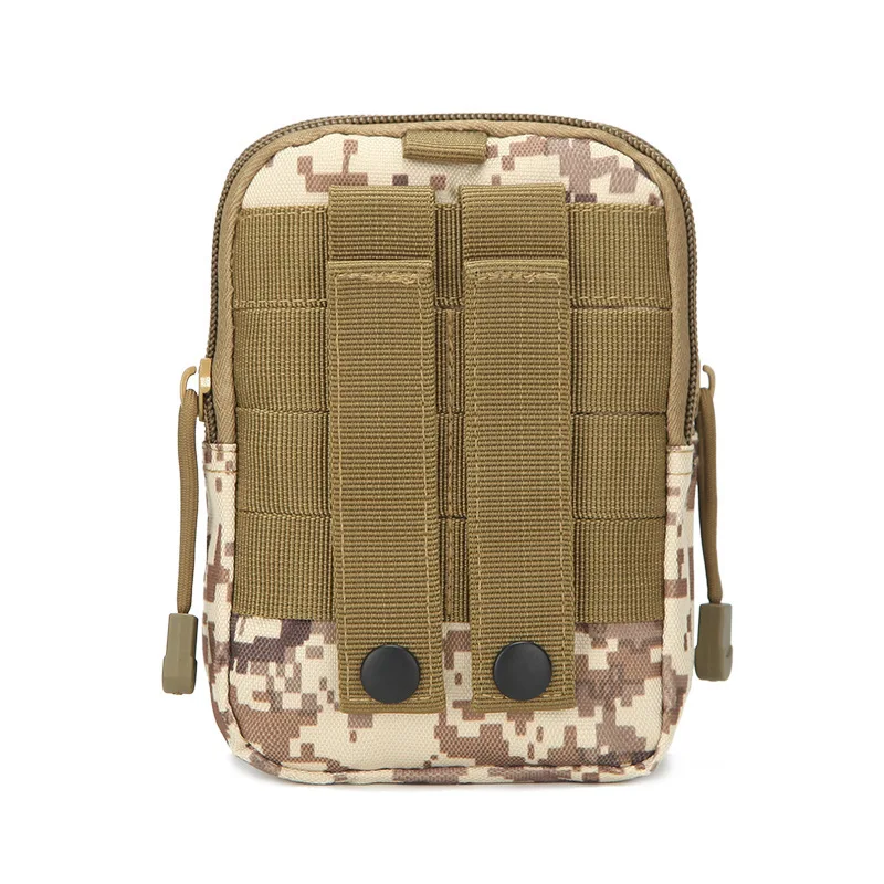 Bolso táctico para cinturón, mochila riñonera Molle, bolsa pequeña militar para hombre, para correr, viajar o acampar, tacto suave, con bolsillo pequeño - imagen 3