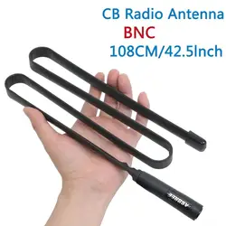 ABBREE Antena táctica CB BNC portátil coaxial para radio móvil