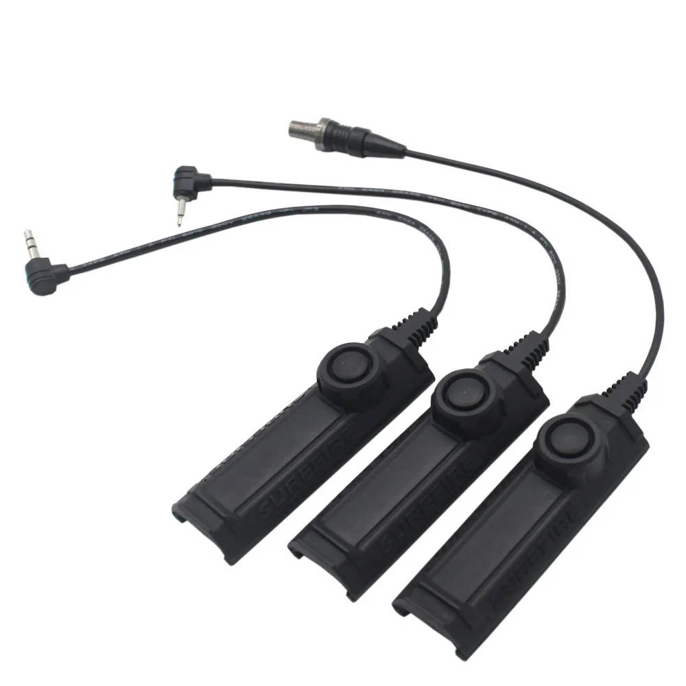 Interruptor de presión táctico de doble función M300 M600 interruptor remoto enchufe SF para accesorios de luz de arma de caza Picatiny de 20mm - imagen 2