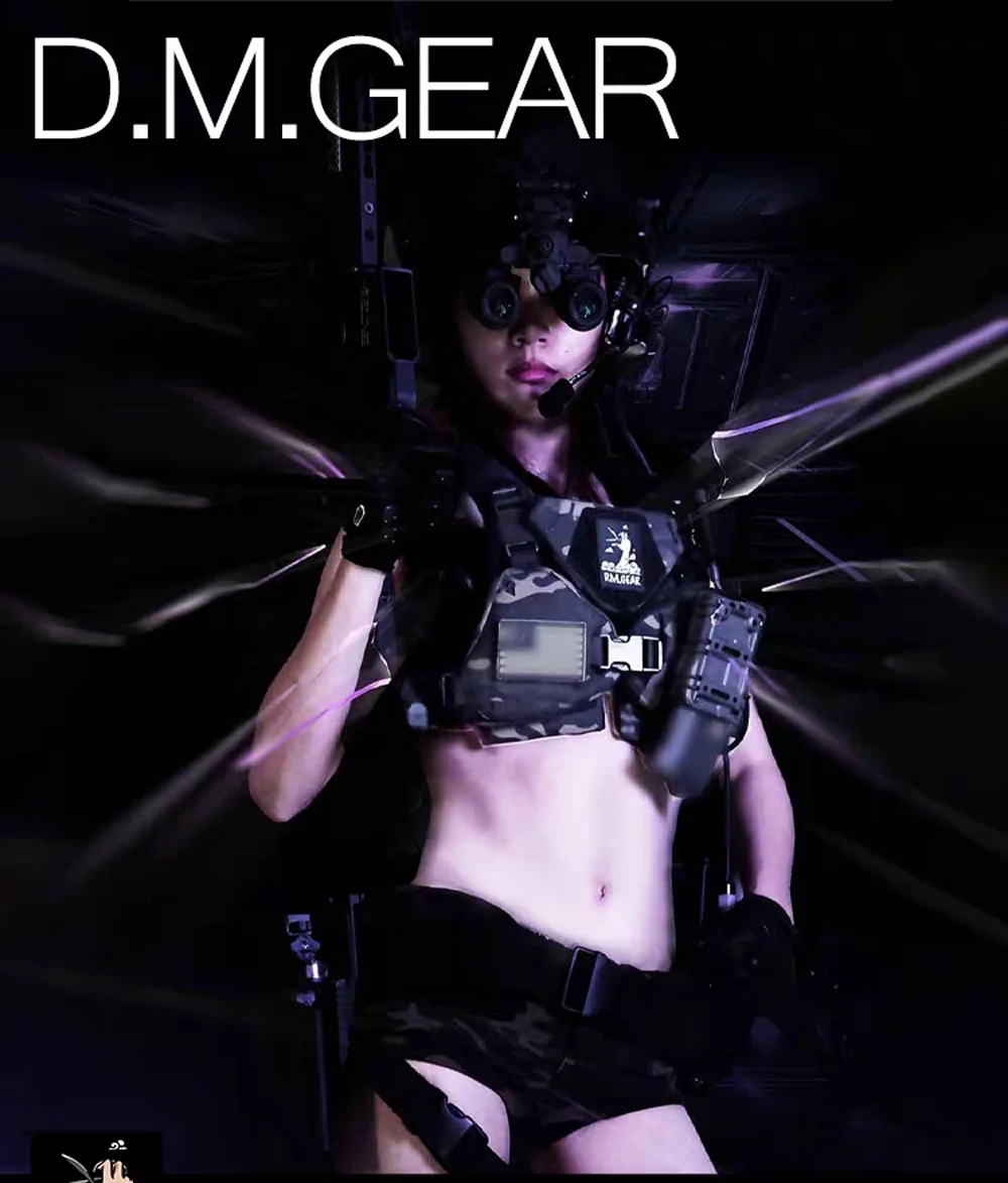 Chaleco táctico pequeño para niñas, traje de pecho Sexy, armadura de Bikini, Cosplay - imagen 4