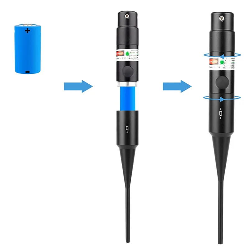 RedGreen-Kit de MIRA LÁSER táctica para Rifles, calibre 177 a 64,78, pistolas universales, puntero láser con interruptor de botón - imagen 4