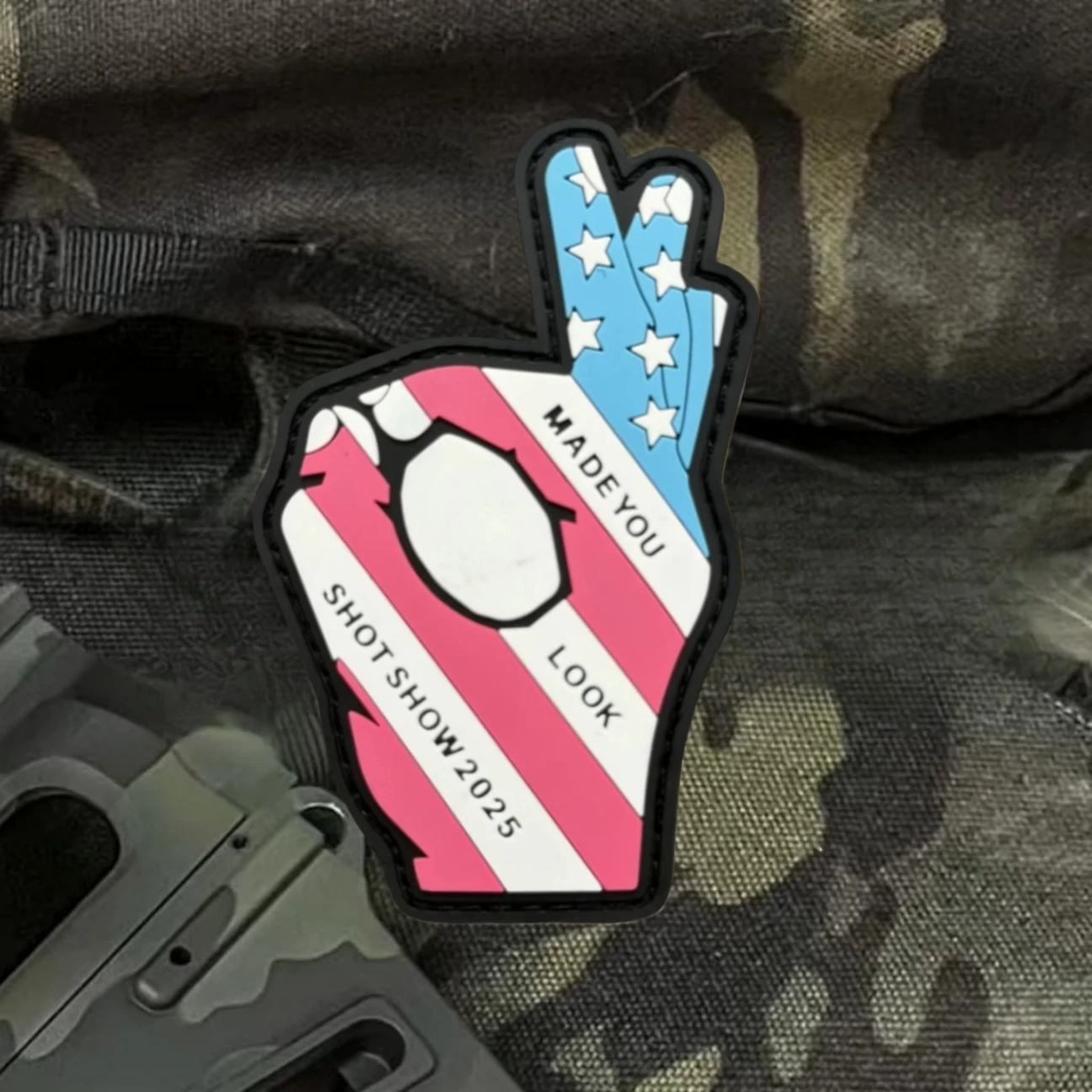 Hecho que te parece divertido insignia de moral parches de PVC para ropa brazalete militar táctico gancho y bucle mochila accesorios pegatinas - imagen 4
