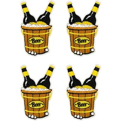 Parche bordado cerveza dibujos animados para mochilas MOLLE