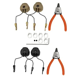 Casco táctico auditivo, adaptador de riel de arco de OPS-CORE, soporte de auriculares táctico militar Airsoft para auriculares de tiro MSA SORDIN