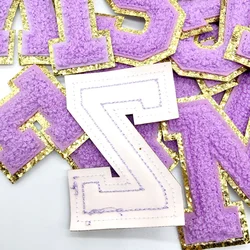 Parches de letras A-Z tamaño grande para ropa - planchar o coser