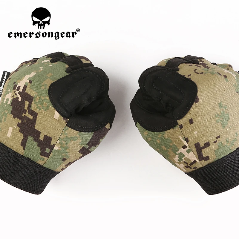 Emersongear-guantes tácticos de camuflaje ligeros, guantes de combate con dedos completos para tiro de Paintball, bicicleta Airsoft - imagen 3