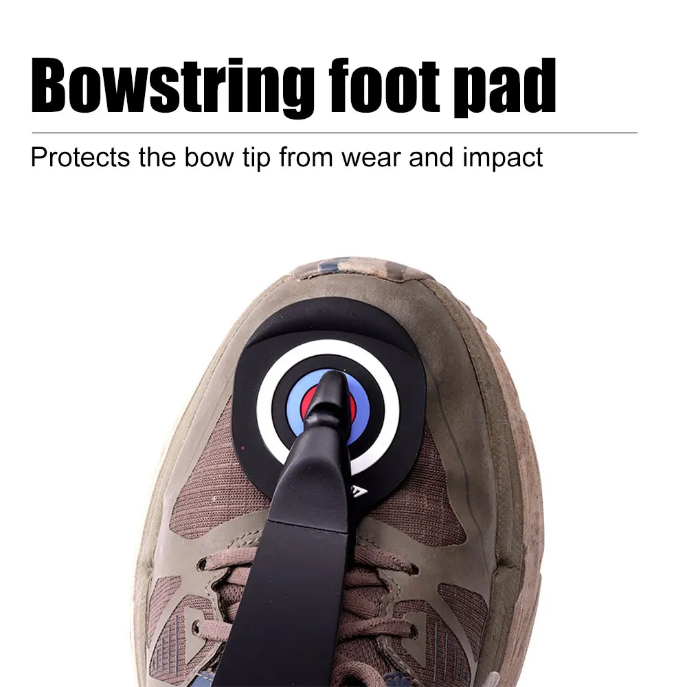 Almohadilla de punta de extremidad de arco recurvo, Protector de extremidades de tiro con arco, almohadilla de goma para pies, zapatos, cuña de protección, accesorios de tiro de caza con arco largo - imagen 2
